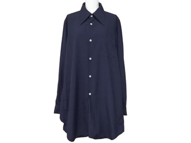COMME des GARCONS コムデギャルソン GT-B027 シャツ フィット 長袖 サイズ M ネイビー 紺 中古 46401