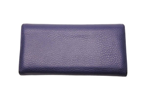 GUCCI グッチ レザーウォレット 長財布 ネイビー ターコイズブルー バイカラー 良好 中古 46402