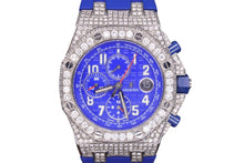Load image into Gallery viewer, AUDEMARS PIGUET オーデマピゲ ロイヤルオーク オフショアクロノ ブルー 26470ST.00.A030CA フルダイヤ 美品 中古 46408