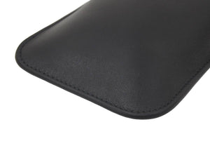 極美品 JIL SANDER ジルサンダー フォンケース ショルダーバッグ レザー ブラック ロゴ 携帯ケース スマホケース 中古 46424