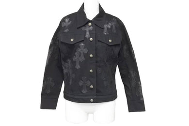 クロムハーツ Chrome Hearts ヴィンテージ レディース サイズM クロスパッチ付きデニムジャケット 美品 中古 46441