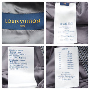 LOUIS VUITTON ルイヴィトン 20SS RECORD CLUB シガレット ジャケット グレー RM201F SQU HIFJ5E サイズ48 美品 中古 46443