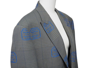 LOUIS VUITTON ルイヴィトン 20SS RECORD CLUB シガレット ジャケット グレー RM201F SQU HIFJ5E サイズ48 美品 中古 46443