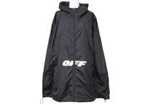 Load image into Gallery viewer, OFF-WHITE オフホワイト アウター ジャケット ロゴ ルーマニア製 OMEB009 ポリアミド ブラック ホワイト サイズXS 美品 中古 51031