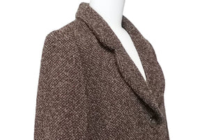 極美品 CHANEL シャネル 97年 ツイード ジャケット ボルドー ココマーク ロゴ アウター P09217V05806 サイズ36 中古 46447