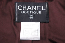 Load image into Gallery viewer, 極美品 CHANEL シャネル 97年 ツイード ジャケット ボルドー ココマーク ロゴ アウター P09217V05806 サイズ36 中古 46447