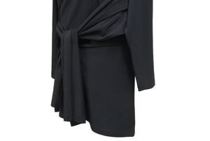 極美品 BALENCIAGA バレンシアガ GYM WEAR 長袖 Tシャツ ブラック ドッキング 626247 TIVD9 トップス サイズL 中古 46450
