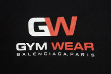 Load image into Gallery viewer, 極美品 BALENCIAGA バレンシアガ GYM WEAR 長袖 Tシャツ ブラック ドッキング 626247 TIVD9 トップス サイズL 中古 46450