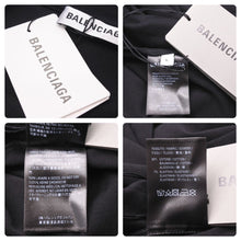 Load image into Gallery viewer, 極美品 BALENCIAGA バレンシアガ GYM WEAR 長袖 Tシャツ ブラック ドッキング 626247 TIVD9 トップス サイズL 中古 46450