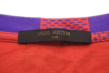 Load image into Gallery viewer, LOUISVUITTON ルイヴィトン 12SS マサイチェック ダミエ 半袖Tシャツ レッド ブルー トップス ロゴ サイズM 美品 中古 46452