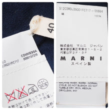 Load image into Gallery viewer, MARNI マルニ カーディガン COMMESSA S12CDMDJ39QO1FC717-00B84 コットン ホワイト ネイビー サイズ40 美品 中古 46453