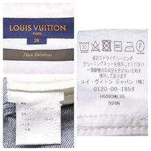 Load image into Gallery viewer, Louis vuitton ルイヴィトン 19SS ポピードロシー フレア デニム パンツ ブリーチ HGD93WLVE ブルー サイズ28 美品 中古 46458