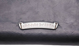 CHROMEHEARTS クロムハーツ BSフレア装飾ラウンドジップレザーウォレット財布 レザー シルバー925 ブラック 中古 46464