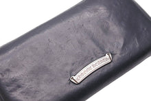 Load image into Gallery viewer, CHROMEHEARTS クロムハーツ BSフレア装飾ラウンドジップレザーウォレット財布 レザー シルバー925 ブラック 中古 46464