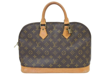 LouisVuitton ルイヴィトン モノグラム アルマ ハンドバッグ BA1904 M51130 ブラウン ゴールド金具 中古 46484