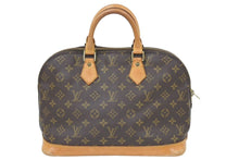 Load image into Gallery viewer, LouisVuitton ルイヴィトン モノグラム アルマ ハンドバッグ BA1904 M51130 ブラウン ゴールド金具 中古 46484