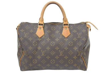LOUIS VUITTON ルイ ヴィトン スピーディ30 モノグラム ブラウン M41526 ハンドバッグ ミニボストン 中古 46493
