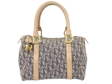 Christian Dior ディオール ハンドバッグ カバン PZ0062 ボストン トロッター ブラウン 25cm キャンバス 良好 中古 46496