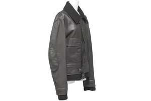 LouisVuitton ルイヴィトン ライダースジャケット RM082MNLJ50KID ゴートスキン アセテート レーヨン ブラウン 46 美品 中古 46502