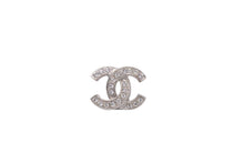 Load image into Gallery viewer, 極美品 CHANEL シャネル ピアス アクセサリー ココマーク 両耳 F20V 1.3g メタル ラインストーン シルバー 中古 46527