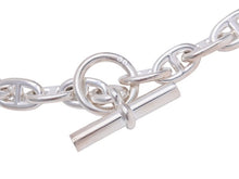 Load image into Gallery viewer, 極美品 HERMES エルメス シェーヌダンクル ネックレス MM 36コマ 107.5g 新刻 シルバー925 中古 46530