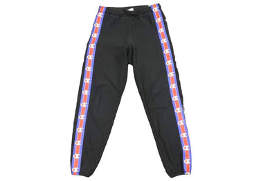 VETEMENTS × Champion ヴェトモン チャンピオン 17SS サイドロゴ スウェット パンツ WSS17CH12 ブラック サイズS 美品 中古 46535 