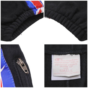VETEMENTS × Champion ヴェトモン チャンピオン 17SS サイドロゴ スウェット パンツ WSS17CH12 ブラック サイズS 美品 中古 46535 