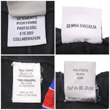 画像をギャラリービューアに読み込む, VETEMENTS × Champion ヴェトモン チャンピオン 17SS サイドロゴ スウェット パンツ WSS17CH12 ブラック サイズS 美品 中古 46535 