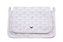 Load image into Gallery viewer, 新品同様 GOYARD ゴヤール Plumet プリュメ ショルダーバッグ 斜めがけポシェット ストラップ無し PVC レザー ホワイト 中古 46539