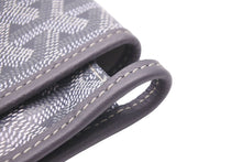 Load image into Gallery viewer, 新品同様 GOYARD ゴヤール Plumet プリュメ ショルダーバッグ 斜めがけポシェット ストラップ無し PVC レザー グレー 中古 46541