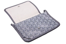 Load image into Gallery viewer, 新品同様 GOYARD ゴヤール Plumet プリュメ ショルダーバッグ 斜めがけポシェット ストラップ無し PVC レザー グレー 中古 46541