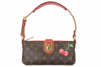 LOUIS VUITTON ルイヴィトン モンシェリー ハンドバッグ モノグラムチェリー 村上隆 M95000 美品 中古 46599