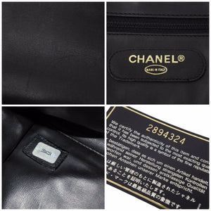 シャネル ビコローレ スーパーモデル バッグ ショルダーバッグ ココマーク カーフ ブラック黒 ゴールド金具 美品 中古 46561