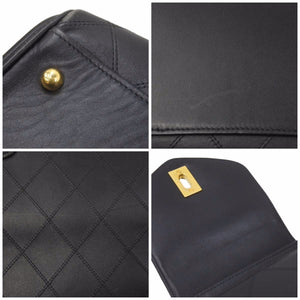 シャネル ビコローレ スーパーモデル バッグ ショルダーバッグ ココマーク カーフ ブラック黒 ゴールド金具 美品 中古 46561