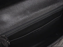 Load image into Gallery viewer, CHANEL シャネル ヴィンテージ ハンドバッグ トップハンドル 6番台 キャビアスキン ブラック シルバー金具 46568