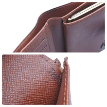 Load image into Gallery viewer, LouisVuitton ルイヴィトン ヴィエノワ 二つ折り財布 M61663 TH0021 モノグラムキャンバス ブラウン ゴールド 良品 中古 46569