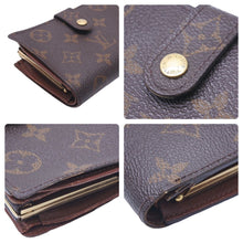 Load image into Gallery viewer, LouisVuitton ルイヴィトン ヴィエノワ 二つ折り財布 M61663 TH0021 モノグラムキャンバス ブラウン ゴールド 良品 中古 46569
