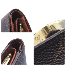 Load image into Gallery viewer, LouisVuitton ルイヴィトン ヴィエノワ 二つ折り財布 M61663 TH0021 モノグラムキャンバス ブラウン ゴールド 良品 中古 46569