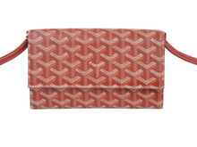 Load image into Gallery viewer, 新品同様品 GOYARD ゴヤール ヴァレンヌポーチウォレット 財布 ショルダーバッグ ポーチウォレット レザー PVC レッド 中古 46585
