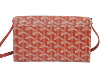 Load image into Gallery viewer, 新品同様品 GOYARD ゴヤール ヴァレンヌポーチウォレット 財布 ショルダーバッグ ポーチウォレット レザー PVC レッド 中古 46585
