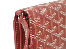 Load image into Gallery viewer, 新品同様品 GOYARD ゴヤール ヴァレンヌポーチウォレット 財布 ショルダーバッグ ポーチウォレット レザー PVC レッド 中古 46585
