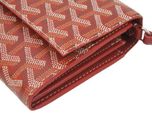 Load image into Gallery viewer, 新品同様品 GOYARD ゴヤール ヴァレンヌポーチウォレット 財布 ショルダーバッグ ポーチウォレット レザー PVC レッド 中古 46585