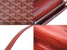 Load image into Gallery viewer, 新品同様品 GOYARD ゴヤール ヴァレンヌポーチウォレット 財布 ショルダーバッグ ポーチウォレット レザー PVC レッド 中古 46585