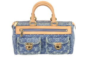 LOUIS VUITTON ルイヴィトン ハンドバッグ ネオスピーディ モノグラムデニム デニム M95019 美品 中古 46626