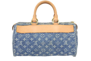 LOUIS VUITTON ルイヴィトン ハンドバッグ ネオスピーディ モノグラムデニム デニム M95019 美品 中古 46626