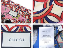 Load image into Gallery viewer, GUCCI グッチ Tiger タイガー Flower フラワー 長袖シャツ 総柄 トップス イタリア製 シルク マルチカラー 42 美品 中古 46640