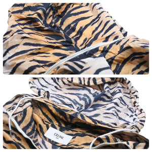 CELINE セリーヌ レオパード ナイロンジャケット エディ期 2W350617M ポリアミド イエロー ブラック サイズ46 美品 中古 46646
