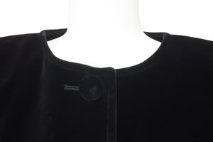 FENDI フェンディ セットアップ ジャケット スカート ヴィンテージ コットン モダクリル ブラック サイズ40 美品 中古 46647