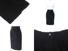 Load image into Gallery viewer, FENDI フェンディ セットアップ ジャケット スカート ヴィンテージ コットン モダクリル ブラック サイズ40 美品 中古 46647
