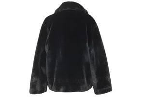 FENDI フェンディ ファーコート ジャケット 31.534519 04042 アクリル ポリエステル ブラック ブラウン 美品 中古 46649
